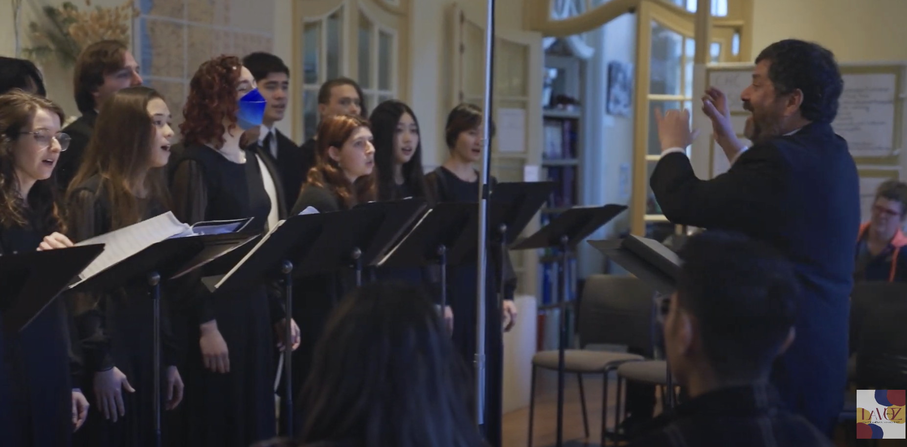 Vintage Singers performing at a capella tea