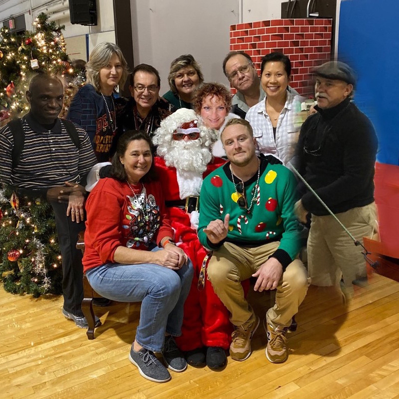 APE staff Christmas photo definity not photoshopped???