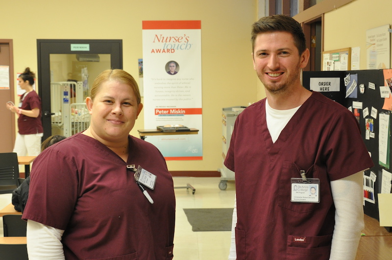 male and female student