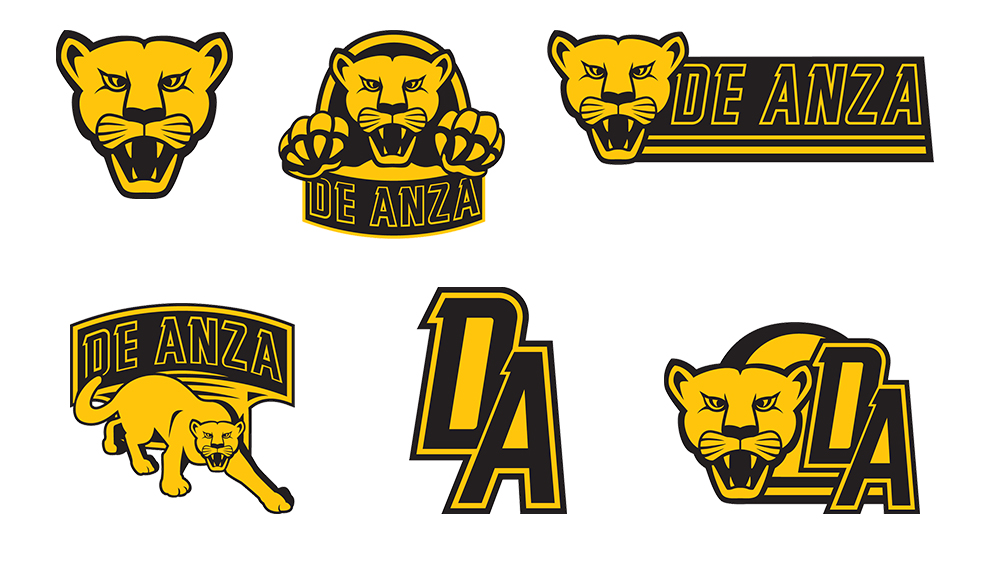 De Anza Logos Black and Gold