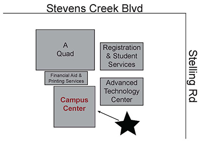 Map to Hinson Campus Center